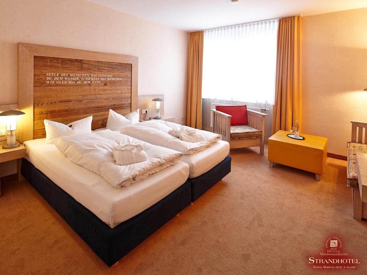Strandhotel Vierjahreszeiten บอร์คุม ภายนอก รูปภาพ
